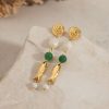 گوشواره استیل ماهی و مروارید